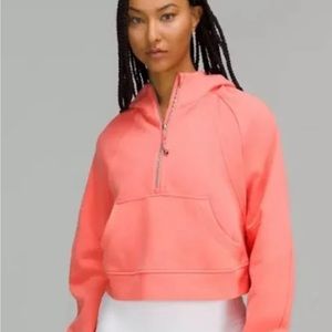 Lululemon Scuba Half- Zip Strawberry Cream